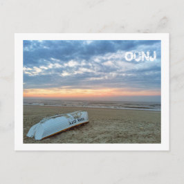 Ocean City, New Jersey Post Kaart-Beach Boat Aankondigingskaart