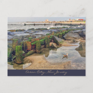 Ocean City, New Jersey Post Kaart-ochtendzwemmer Briefkaart