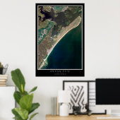 Ocean City New Jersey Satellite Poster Map (Thuiskantoor)