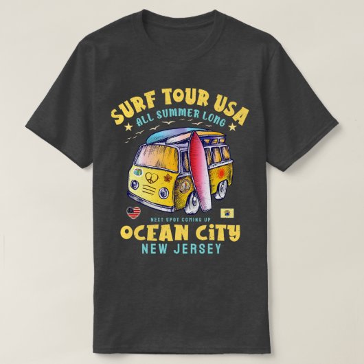 Ocean City New Jersey T-shirt (Design voorkant)