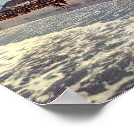 Ocean City NJ, Beach Scene, Boardwalk, 1950 Poster (Hoek)