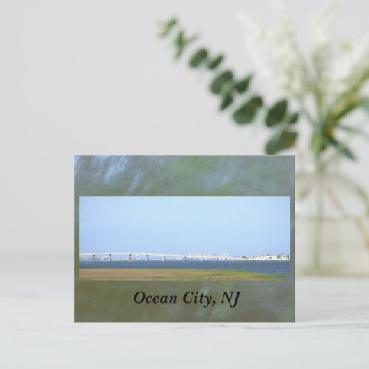 Ocean City, NJ Bridge Briefkaart (Staand voorkant)