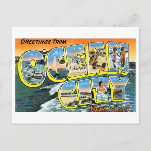 Ocean City, NJ Briefkaart (Voorkant)