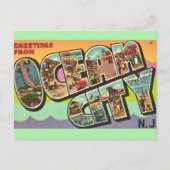 Ocean City NJ Groeten  Ansichtkaart Briefkaart (Voorkant)