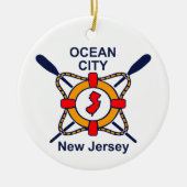 Ocean City NJ Keramisch Ornament (Voorkant)