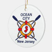 Ocean City NJ Keramisch Ornament (Links)