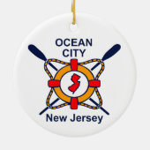 Ocean City NJ Keramisch Ornament (Achterkant)