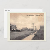 Ocean City NJ, New Jersey Ave,  stijl Briefkaart (Voorkant / Achterkant)