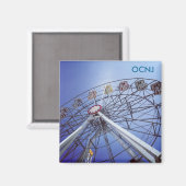 Ocean City, NJ reuzenrad Magneet (Voorkant / Achterkant)