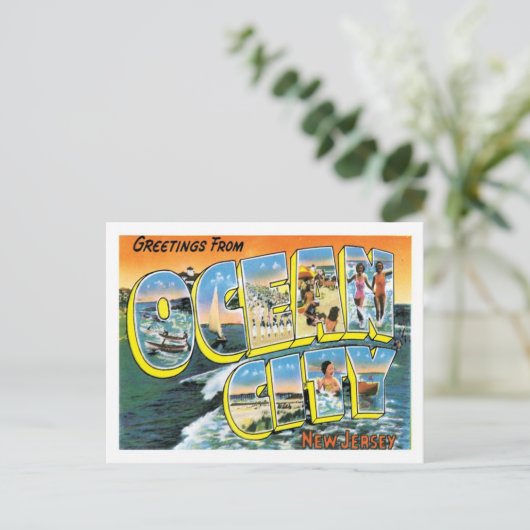 Ocean City NJ United States City Briefkaart (Staand voorkant)