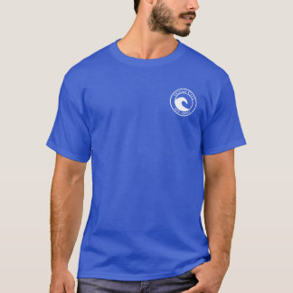 Ocean City NJ White Ocean Wave Circle Design T-shirt