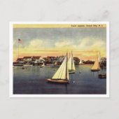 Ocean City NJ Yacht Lagoon 1950s Briefkaart (Voorkant)