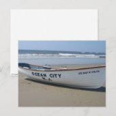 Ocean City, NJ * Zomerplezier * Shore Boat Briefkaart (Voorkant / Achterkant)