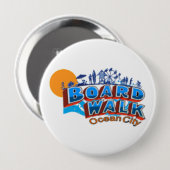 Ocean City. Ronde Button 4,0 Cm (Voorkant /achterkant)