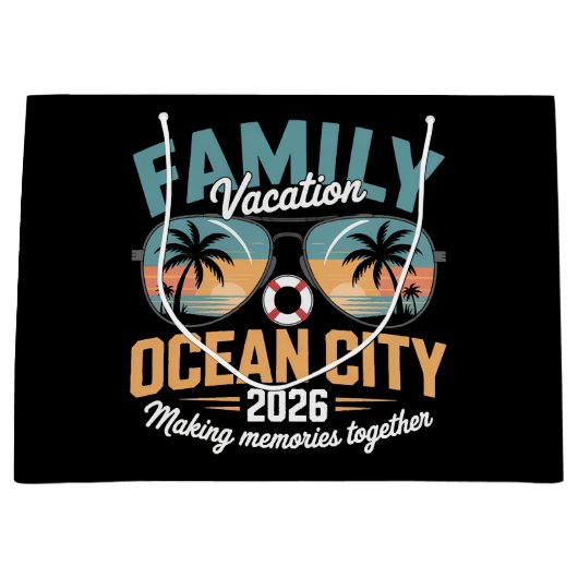 Ocean City-strand Groot Cadeauzakje (Voorkant)