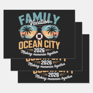 Ocean City-strand Inpakpapier Vel