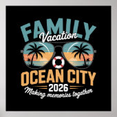 Ocean City-strand Poster (Voorkant)