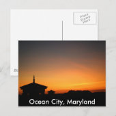 Ocean City Uitzicht Briefkaart (Voorkant / Achterkant)