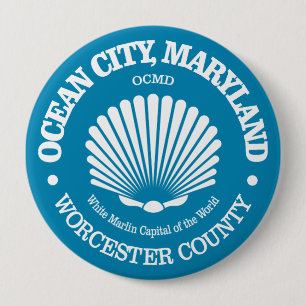 Ocean City (zeeschelp) Ronde Button 4,0 Cm