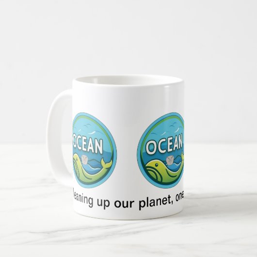 Ocean Clean Up Cup Koffiemok (Voorkant links)