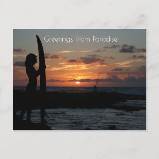 Ocean Cliff Sunset Briefkaart