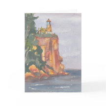 "Ocean Cliff" Waterverf Sketch Wenskaart