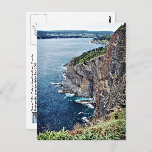 Ocean Cliffs - Newfoundland, Canada Briefkaart (Voorkant / Achterkant)