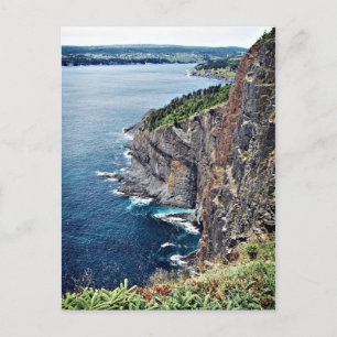 Ocean Cliffs - Newfoundland, Canada Briefkaart