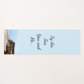 Ocean Cliffs Quote Yoga Mat (Voorkant (horizontaal))