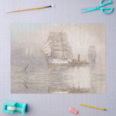 Ocean Clipper Ship Boats Harbour Zee Tissue Paper Tissuepapier (Craft)
