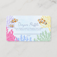 Ocean Clown Fish Baby shower Diaper Raffle