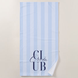 'Ocean Club' Blauwe Strandliefhebbers Oceaan Zomer Strandlaken