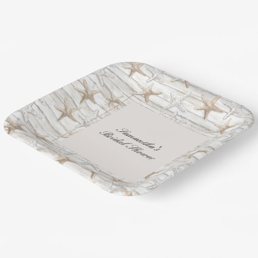 Ocean Coast Uitzicht Vrijgezellenfeest Papieren Bordje (Gebogen)