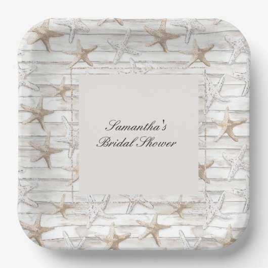 Ocean Coast Uitzicht Vrijgezellenfeest Papieren Bordje (Voorkant)