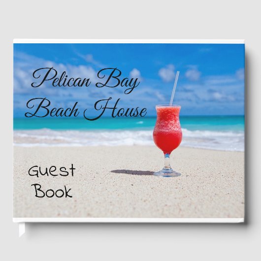 Ocean Cocktail Beach House Home Guest Book Gastenboek (Voorkant)