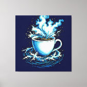 Ocean Coffee Dream Canvas Afdruk (Voorkant)