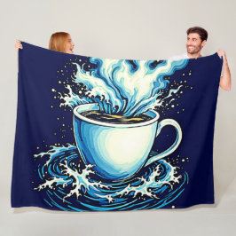 Ocean Coffee Dream Fleece Deken