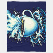 Ocean Coffee Dream Fleece Deken (Voorkant)