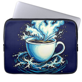 Ocean Coffee Dream Laptop Sleeve