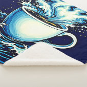 Ocean Coffee Dream Sherpa Deken (3/4)