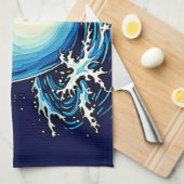 Ocean Coffee Dream Theedoek (Quarter Fold)