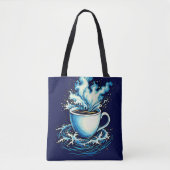Ocean Coffee Dream Tote Bag (Voorkant)