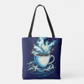 Ocean Coffee Dream Tote Bag (Achterkant)