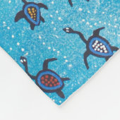 Ocean Collage Aboriginal Fleece Deken (Hoek)