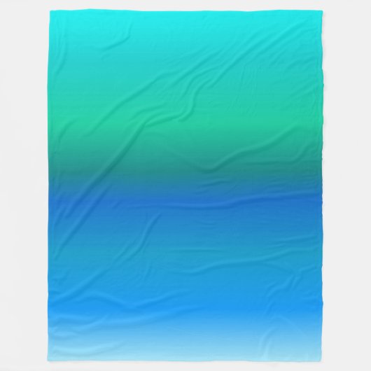 Ocean Colored Fleece Blanket Deken (Voorkant)