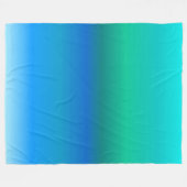 Ocean Colored Fleece Blanket Deken (Voorkant (Horizontaal))
