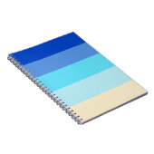 Ocean Colours Stripes Notitieboek (Rechterzijde)