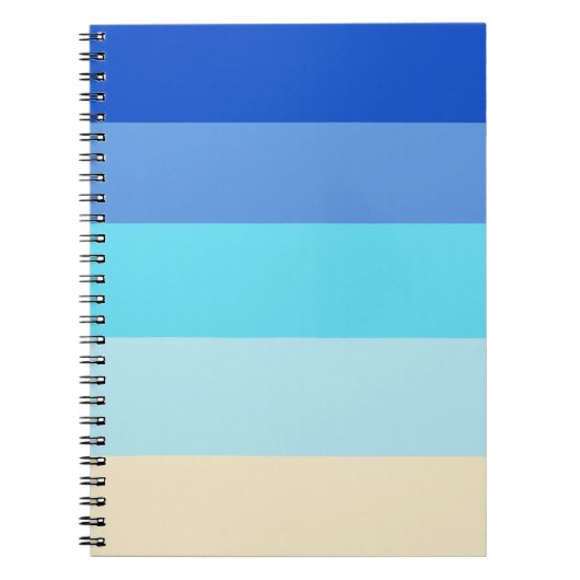 Ocean Colours Stripes Notitieboek (Voorkant)