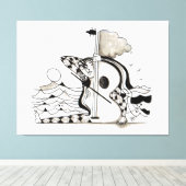 OCEAN CONCERT FOR SOFIA  CANVAS AFDRUK (Insitu (Houten vloer))