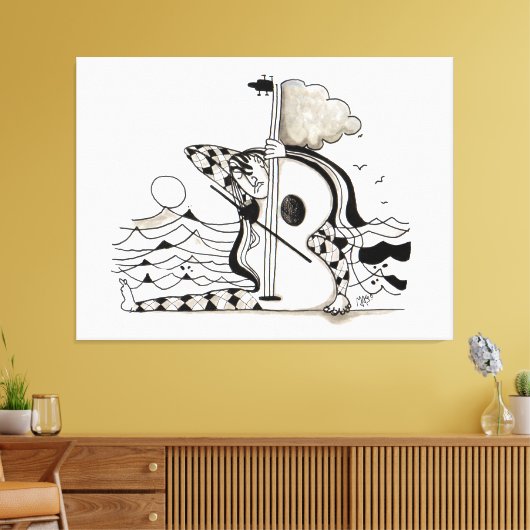 OCEAN CONCERT FOR SOFIA  CANVAS AFDRUK (Insitu (Woonkamer))